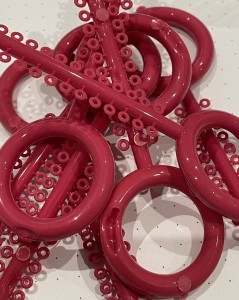 Ligatury malinowe-10 szt