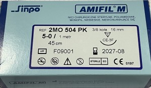 Nici niewchłanialne Amifil 5/0-3/8-16mm dł.45cm-1 szt