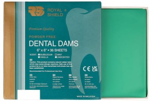 Koferdam - Guma do koferdamu Royal Shield, zielona, miętowa, medium (op. 36 szt.)