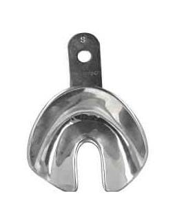 Łyżka wyciskowa stalowa z rantem S pełna (dół, do bezzębia)