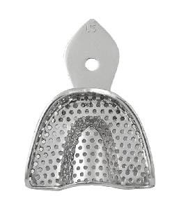 Łyżka wyciskowa stalowa z rantem U5 perf. (góra) rozm. XS