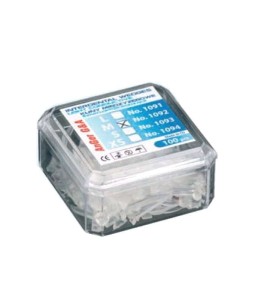 Kliny transparentne Anger średnie M 100 szt.