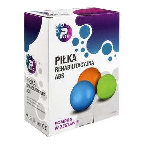 PIŁKA REHABILITACYJNA ABS -55cm (czerwona)