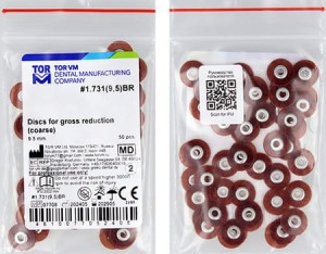 Krążki polerskie 9,5 mm - coarse-50 szt   