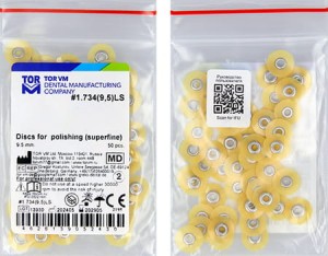 Krążki polerskie 9,5 mm -super fine-50 szt      