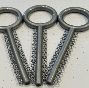 Ligatury srebrne -10 szt