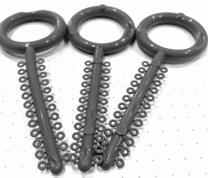 Ligatury szare  -10 szt