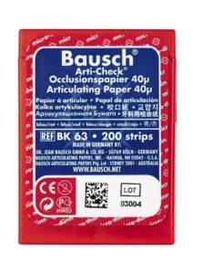 Kalka Bausch BK 63 niebiesko-czerwona 40µ arkusze 200szt dwustronna