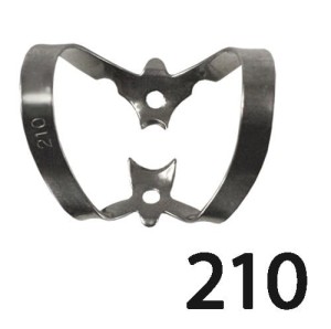 Klamra z małą i dużą szczęką do zębów przednich (Nr 210).