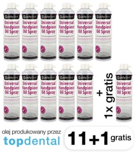Olej uniwersalny do końcówek poj. 500ml Polydent-12szt