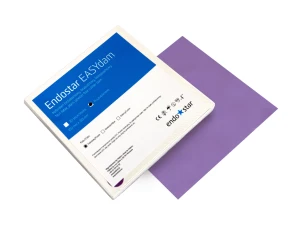 Koferdam bezlateksowy, fioletowy (150 x 150 mm), 15 szt 