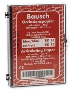 Kalka Bausch BK 12 czerwona 40µ arkusze 10x7cm 100szt dwustronna