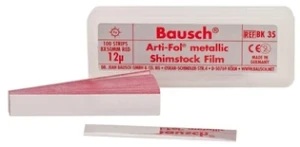 Kalka Bausch BK 35 folia kontrolna czerwona 12µ listki 100szt + podajnik jednostronna 
