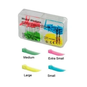 Kliny Drewniane Polydentia ASS 4 rozmiary 100szt 5001