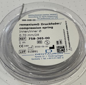 Sprężynka stalowa otwarta 0.70mm/28