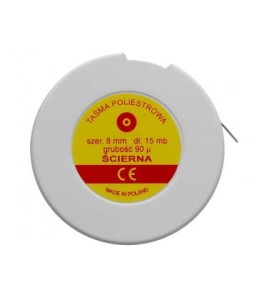 Taśma poliestrowa ścierna 90 µm 15 m